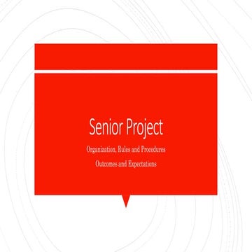Overview of Senior Thesis Project