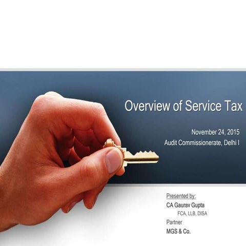 Overview of Service Tax
