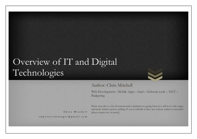 Over view of Technologies