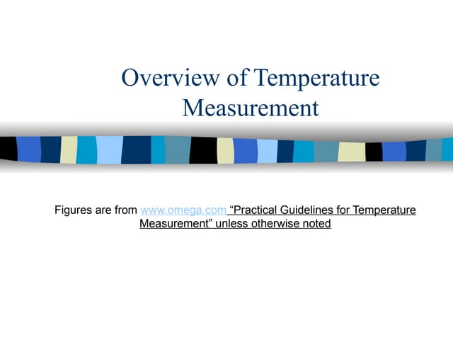 Overview of Temperature Measurement Education