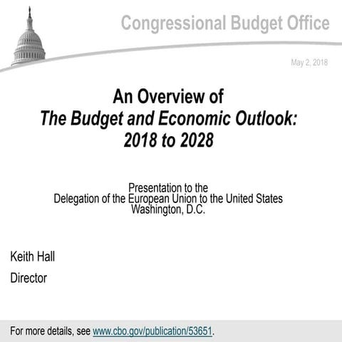 An Overview of The Budget and Economic Outlook: 2018 to 2028