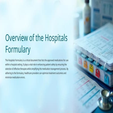 Pharmacy Practice: Managing Formularies | PDF