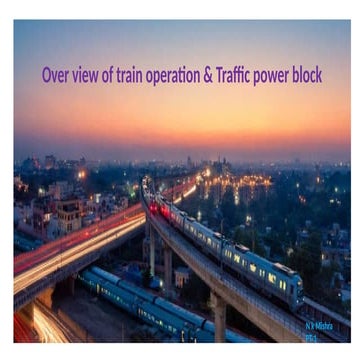 Comprehensive Overview of Train Operation and Traffic Power Block ...
