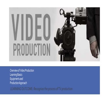 Overview of video production