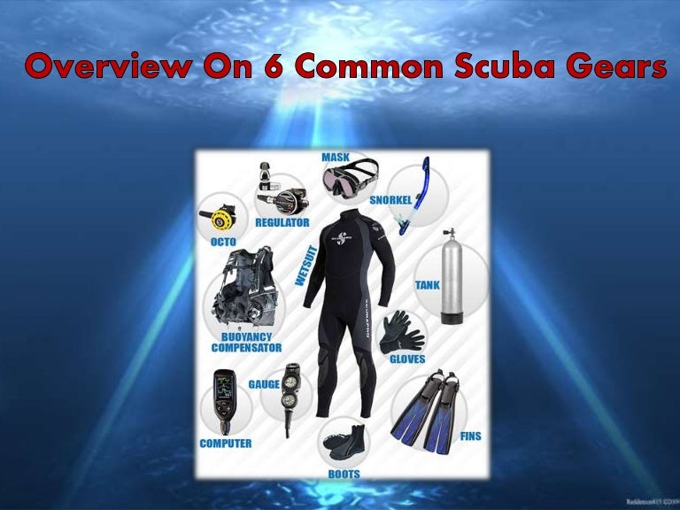 Overview on 6 common scuba gears