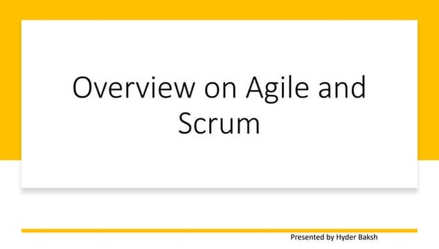 Overview on Agile, Scrum, Kanban, Extreme programming (XP) and Scaled Agile F...