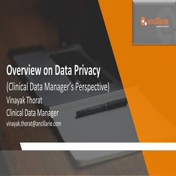 Overview on data privacy 