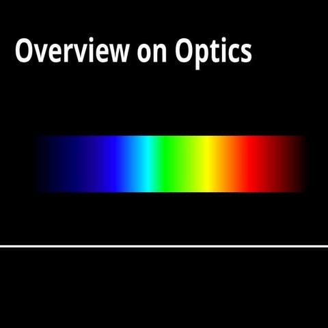 overview on optics, introduction to optics.pptx