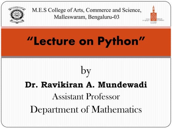 Python revision tour i | PDF