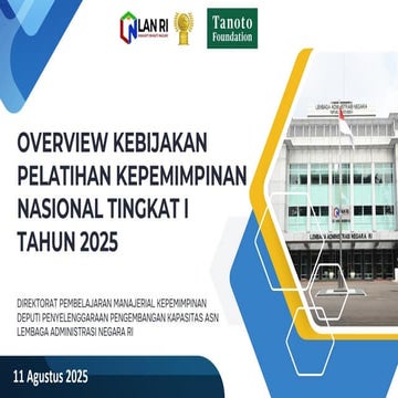 Overview Kebijakan PKN Tingkat I Tahun 2025