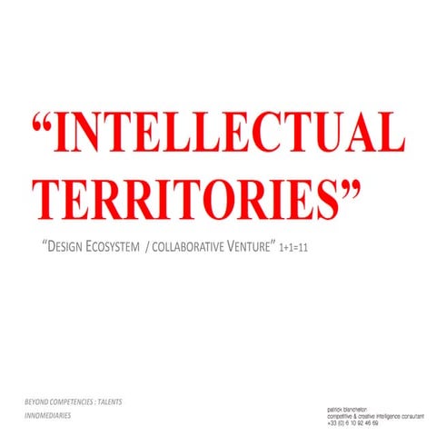 Overview projet Intellectual Territories