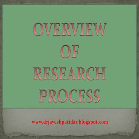 Overview research process
