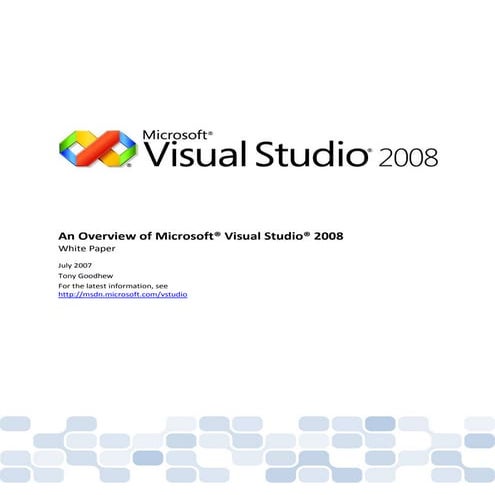 Overview visual studio