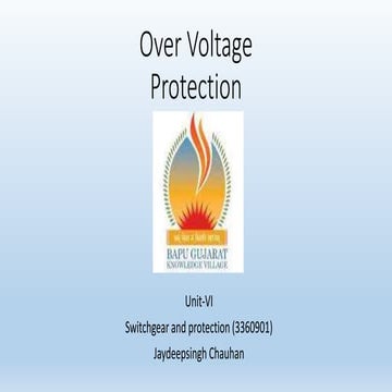 Over voltage(Switch Gear and Protection)