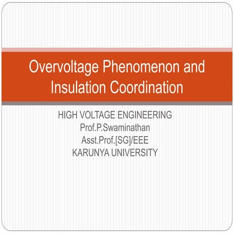 Overvoltage phenomenon