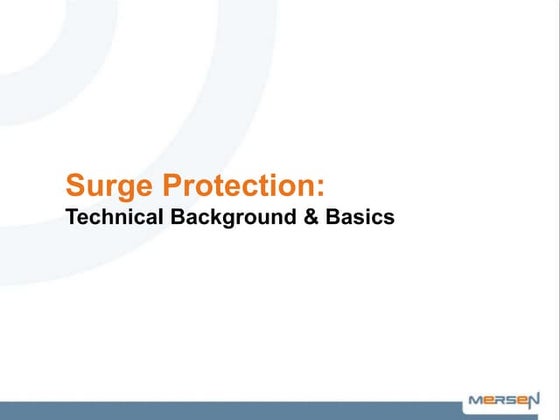 Low voltage surge protection and his device | PPT