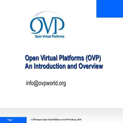 Ovp Introduction Presentation (04 Feb 10)