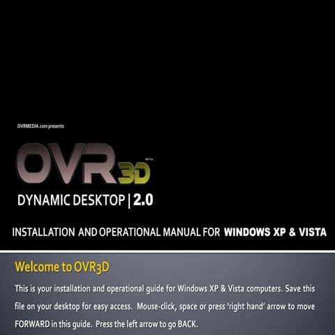 OVR3D Beta installation guide