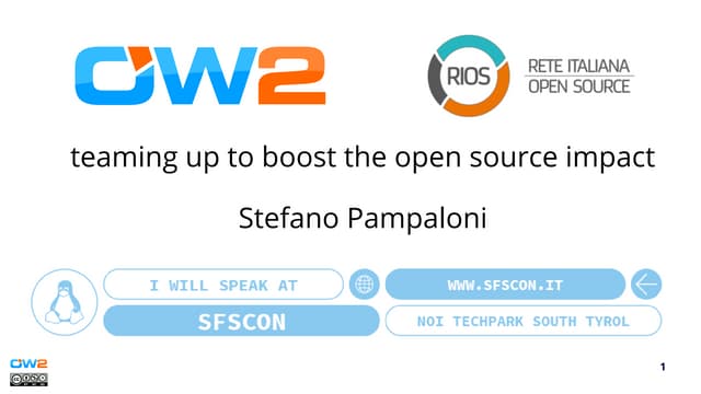 OW2 and RIOS teaming up to boost the open source impact, Nov. 2022 in Roma