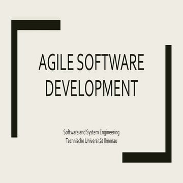 Agile Software Development 