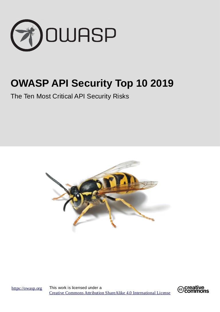 OWASP API Security TOP 10 2019
