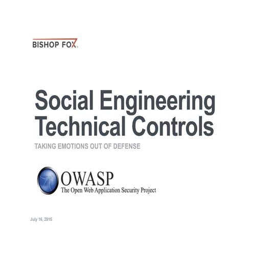 OWASP ATL - Social Engineering Technical Controls Presentation