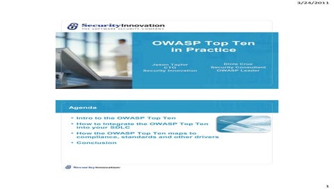 OWASP Top Ten in Practice