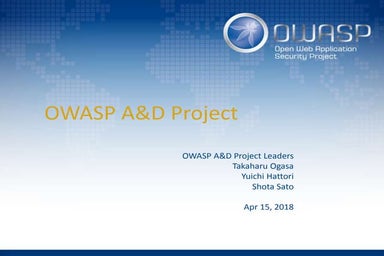 OWASP A&D Project