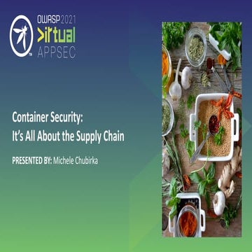 Owasp appsec container_security_supply_chain