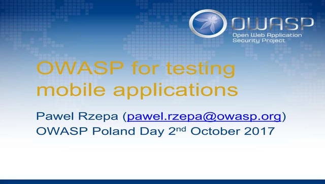 Owasp for testing_mobile_apps_opd