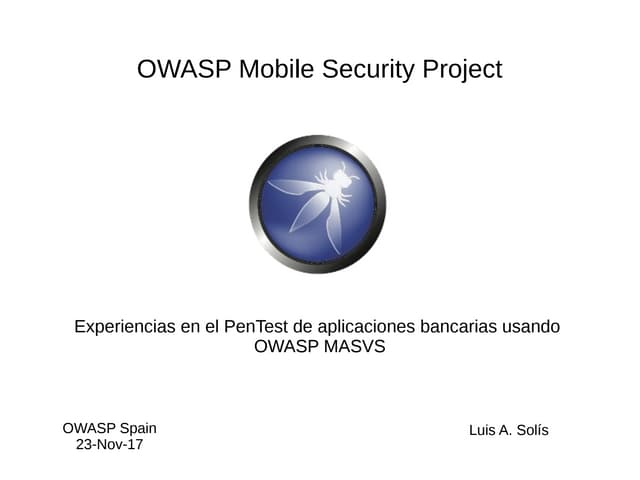 Owasp masvs spain 17