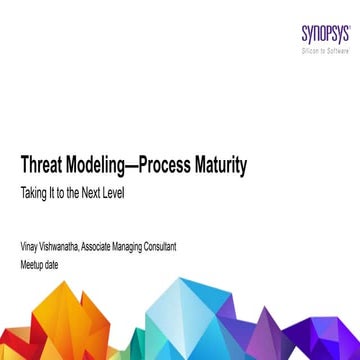 OWASP Chicago Meetup Presentation - Threat Modeling-Process Maturity