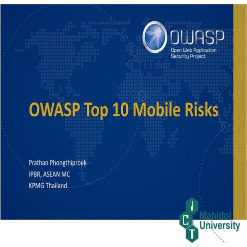 Owasp Top 10 Mobile Risks