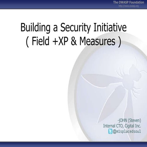 BSIMM and Security Initiative Improvement @OWASPNoVA 02/06/2014