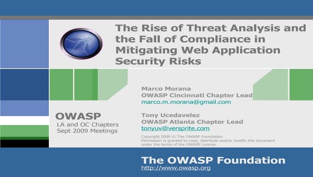 Security Compliance Web Application Risk Management