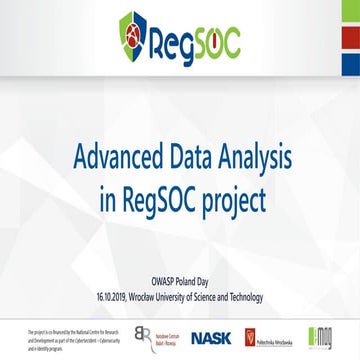 [OPD 2019] Advanced Data Analysis in RegSOC