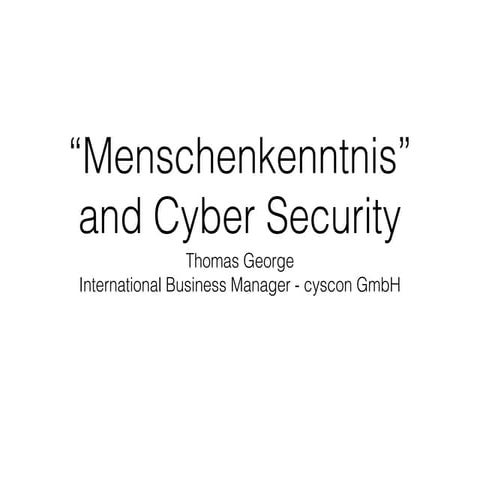 OWASP Ukraine Thomas George presentation