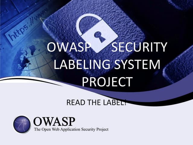 Owasp_Security_Labeling_System