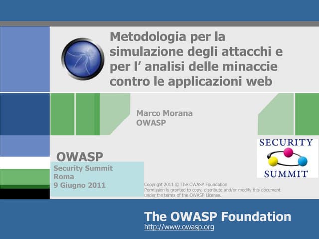 Security Summit Rome 2011