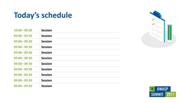 Owasp summit slides day 2