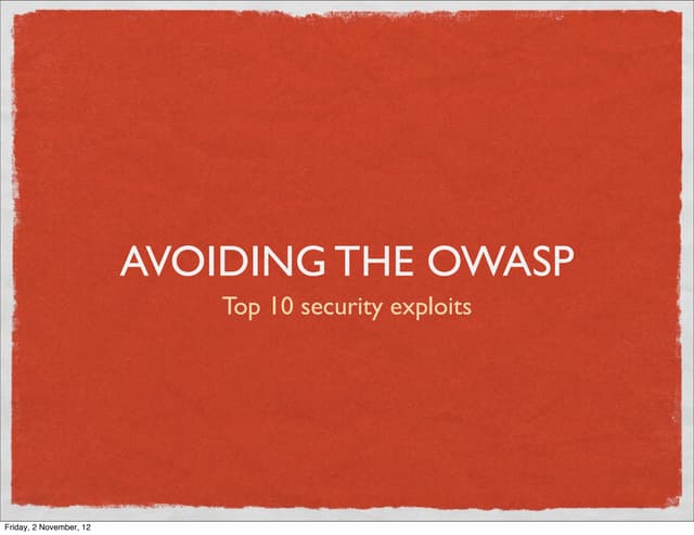 Owasp top 10