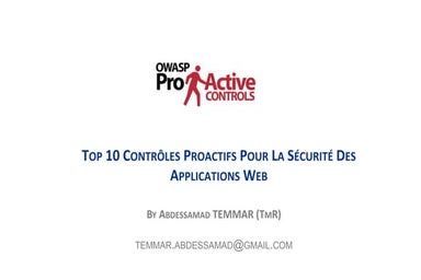 OWASP TOP 10 Proactive