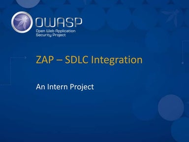 Scripts that automate OWASP ZAP as part of a continuous delivery pipeline