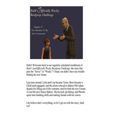 Ruth's (u)OWBCNow Hearken To My Strict Command