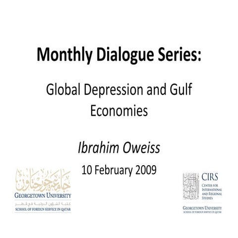The Global Depression and Gulf Economies