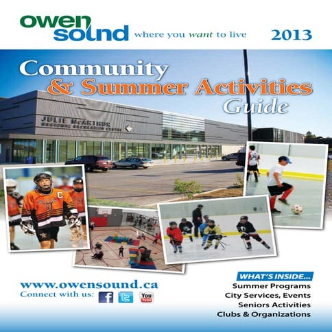 Owen Sound Summer Activities Guide 2013