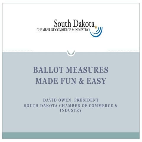 MACE 2016 Advocacy Conference: David Owen presentation