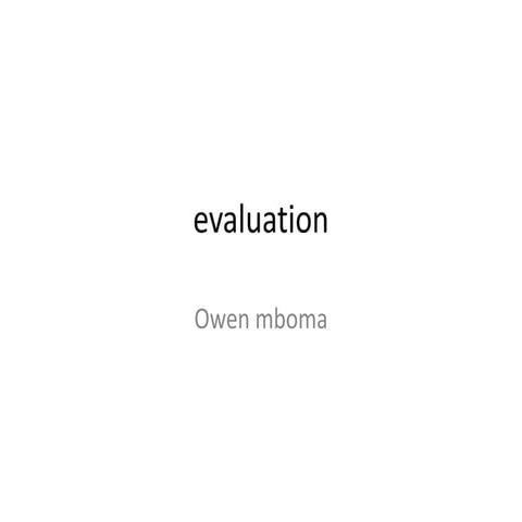 Owen real evaluation
