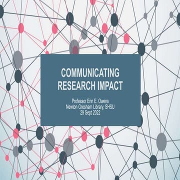 Communicating Research Impact