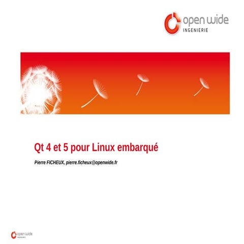 Qt4 et 5 pour Linux embarqué